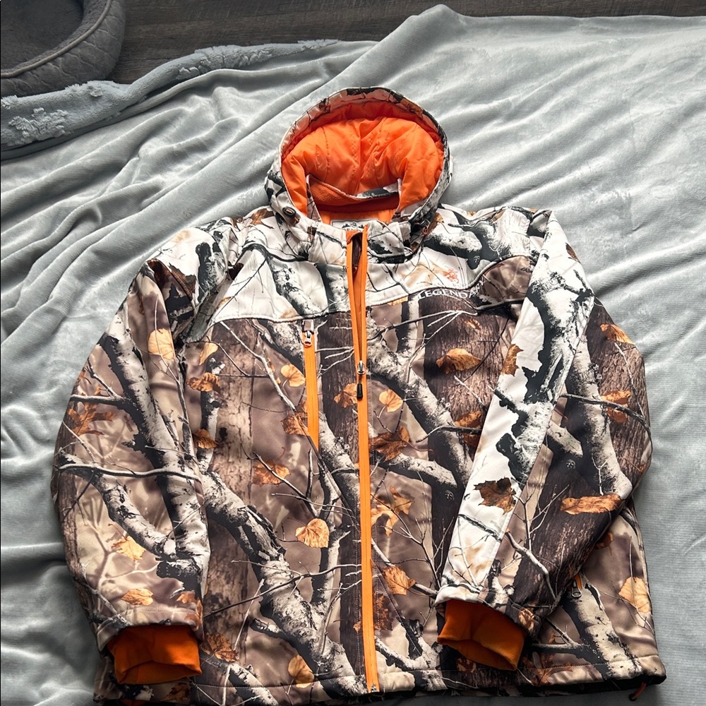 Legendary Whitetails Camouflage Performance Jacket - Orange Accents